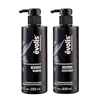 évolis REVERSE Shampoo & Conditioner for Hair Loss - Hair Growth Stimulating & Strengthening - Keratin Complex with Wheat Protein - Natural Hair Growth Treatment (8.5 fl oz Each)