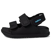 Native Shoes Kids Frankie Sugarlite Flat Sandals for Little Kid - Satin PU and EVA Upper, Round Toe Design, Casual, and Comfortable