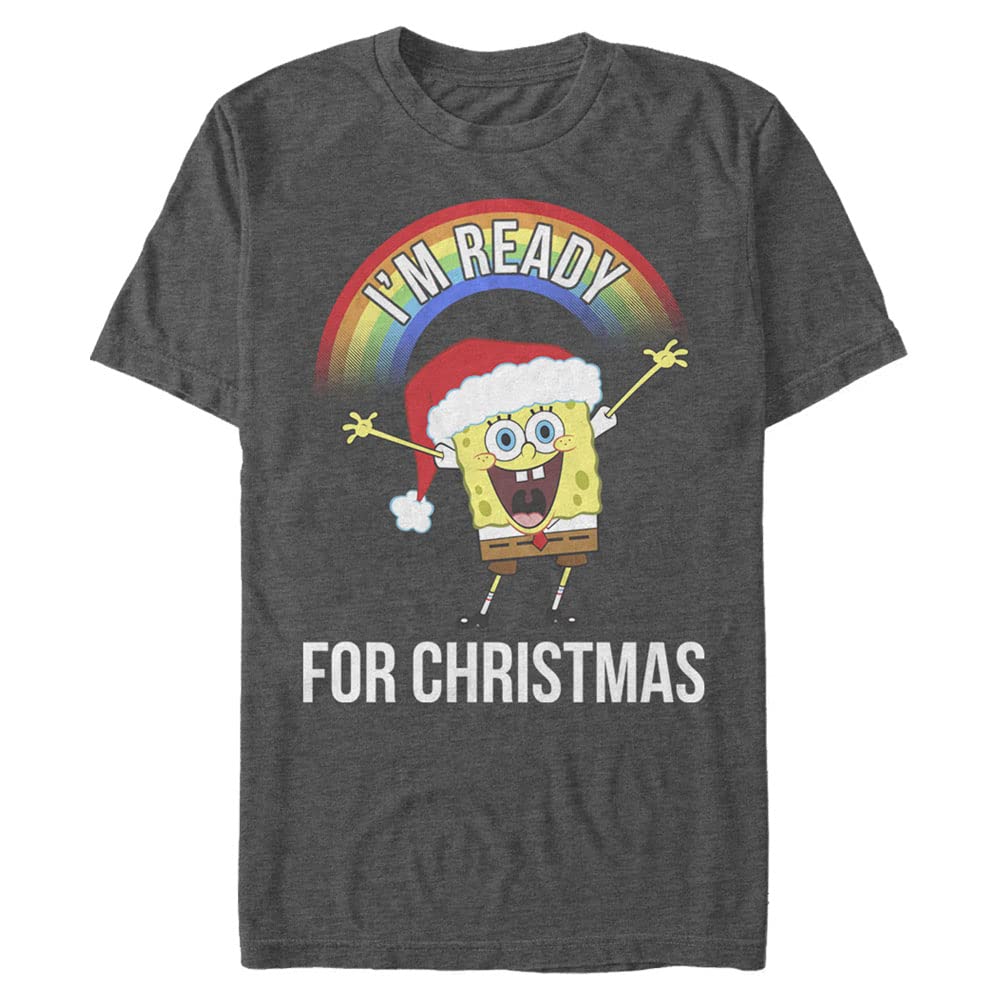 Nickelodeon Men's Big & Tall I'm Ready for Christmas T-Shirt