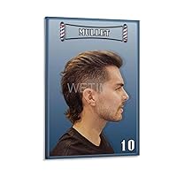 AYTGBF Modern Barber Shop Salon Hair Cut for Men Poster Beauty Salon Poster (4) Canvas Painting Posters And Prints Wall Art Pictures for Living Room Bedroom Decor 24x36inch(60x90cm) Frame-style