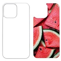 [5 Pack] Sublimation Phone Cases Compatible with iPhone 13 Mini - Rubber White Blank Dye Cases and Aluminum Inserts for Dye Sublimation/Printable Phone Cover Blanks