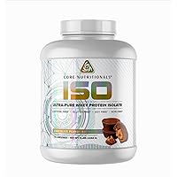 Core Nutritionals ISO, 100% Micro Filtered, Zero Artificial Fillers, 25g Whey Protein Isolate, 80 Servings (Chocolate Peanut Butter Cup)