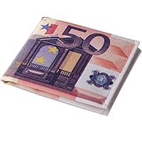 Men's US Dollar Wallet GBP Pound Euro Bill Design Wallet Canvas Billfold Wallets Money Credit Card Photo Holder
