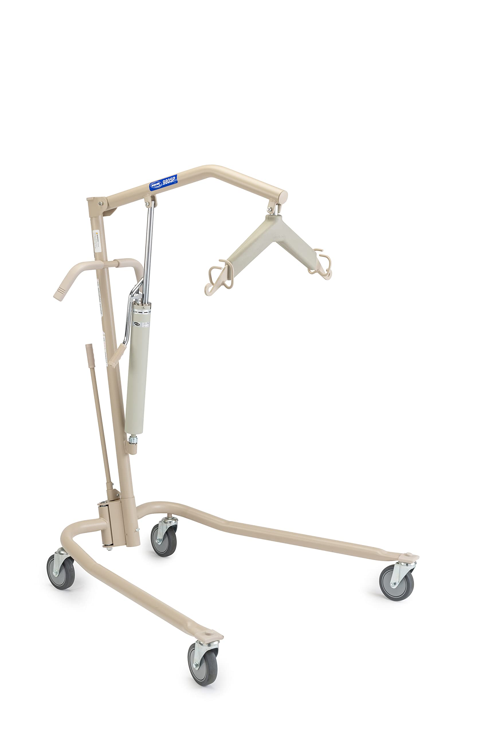 Invacare Lightweight Hydraulic Patient Lift, Beige, 450 lb. Weight Capacity, 9805P