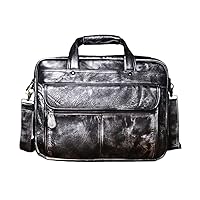 Men Real Leather Antique Briefcase Business 15.6