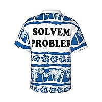 Solvem Probler-Shirt Funny T Shirts Hawaii Floral Casual Short Sleeve Tees Unisex