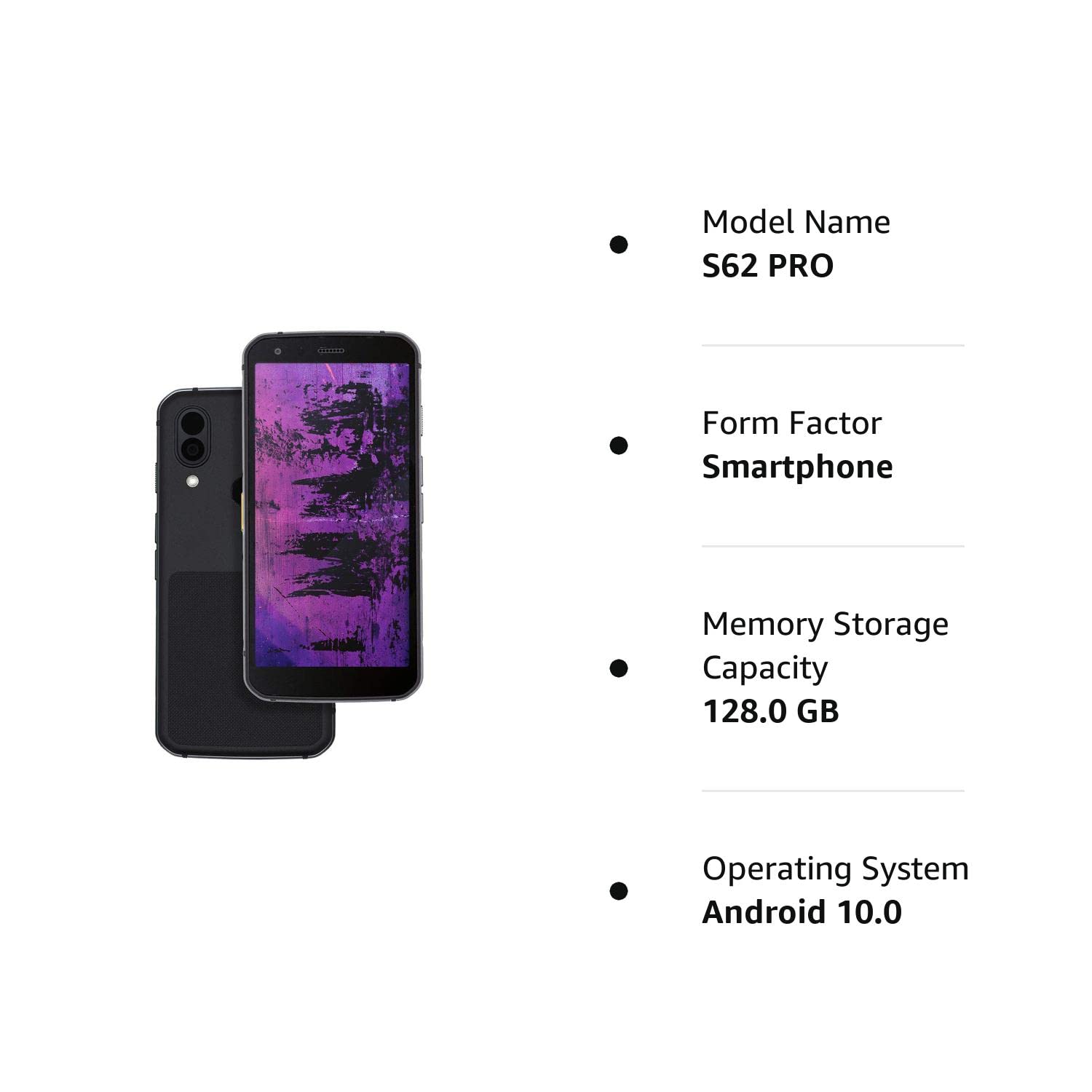 CAT S62 PRO LTE GSM Unlocked Dual SIM Phone 6GB/128GB - International Version