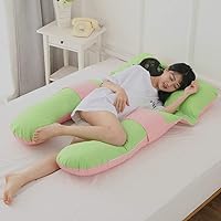 Multifunctional pillow for pregnant women multifunctional pillow type U pillow for sleeping on the side of the waist pillow sleeping pillow sleeping pillow belly cushion -J 150x85 cm (59x33 inch)