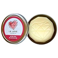 Hard Lotion Bar | Organic Beeswax and Plant based Moisturizer | Plastic free solid moisture bar (Spring Blossom)