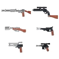 6Pcs Space Wars Minifigs Camouflage Version Weapon Pack Set,Compatible with Most Brand Mini People