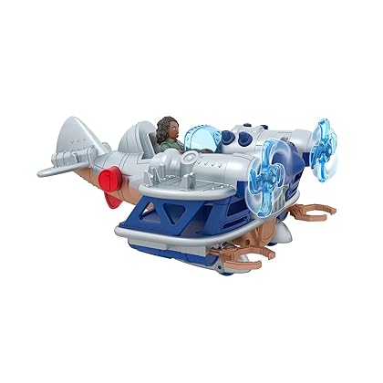 Fisher-Price Imaginext Jurassic World Dominion Kayla Watts Figure & Toy Plane, Air Tracker with Projectiles for Preschool Kids Ages 3+ Years