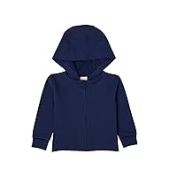 Hanes Unisex-Baby Pure Comfort Organic Hoodie, French Terry Full-Zip Hooded Sweatshirt, Infant Boys & Girls