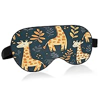 Little Giraffe Magic Tape Sleep Mask, Sleep Eye Mask for Blackout Eye Mask Adjustable Eyeshade Cover for Travel Sleep Nap