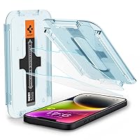 Spigen Tempered Glass Screen Protector [GlasTR EZ FIT] designed for iPhone 14 / iPhone 13 Pro/iPhone 13 [2 Pack]