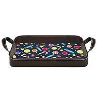 Candies and Lollipops Convenient Tray Serving Trays with Handle 13.5