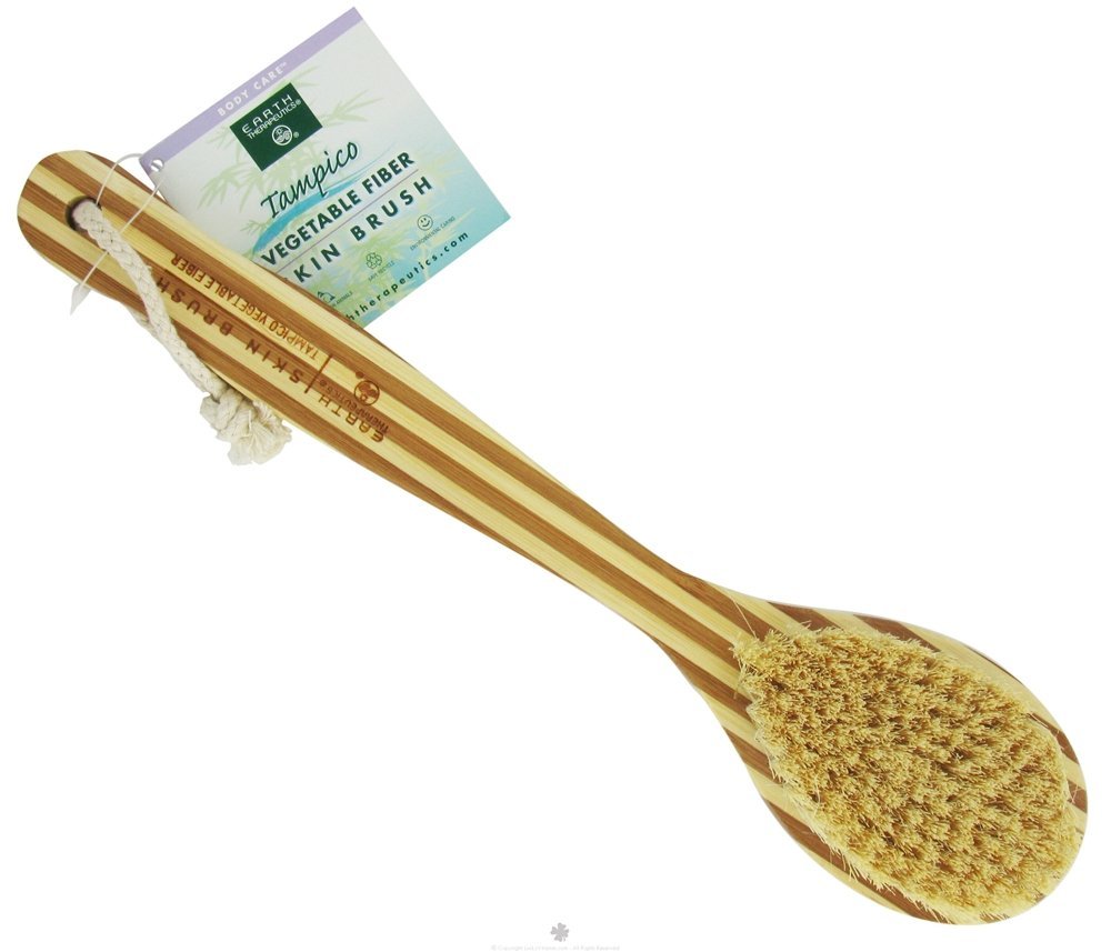Earth Therapeutics Tampico Vegetable Fiber Skin Brush - 1 ea, 2 pack (image may vary)