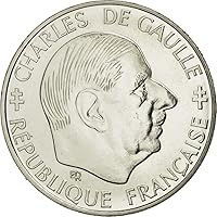 1988 Paris Mint 1 Franc French Coin. In Honor Of Charles De Gaulle Greatest French Leader Of The 20th Century. WW2 Resistance Leader To Nazi Occupation. 1 Franc Graded By Seller. Circulated Condition.