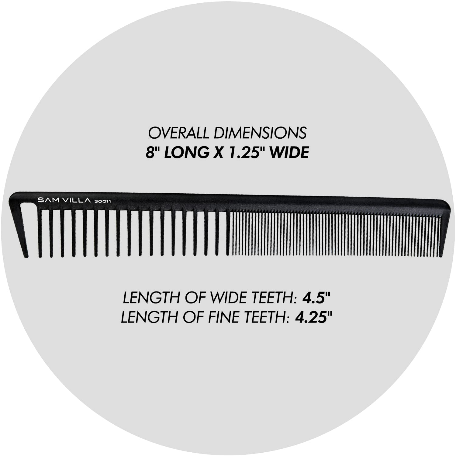 Sam Villa Signature Series Short Cutting Comb