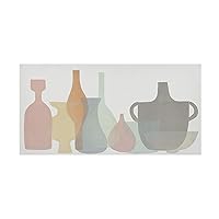 Trademark Fine Art 'Soft Pottery Shapes II' Canvas Art by Rob Delamater 12x24