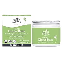 Organic Economy Size Diaper Balm | Diaper Cream for Baby | EWG Verified, Petroleum & Artificial Fragrance-Free with Calendula for Sensitive Skin, 4-Fluid Ounce