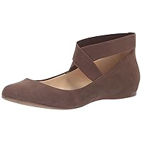 Jessica Simpson Mandayss Women's Pull-On Criss-Cross Ankle Ballet Flats Shoes