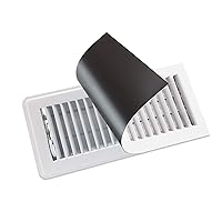 Flexible Magnets Strong Magnetic Vent Cover Register Cover for Air Vents & Looks Like a Vent Grille! an AC Vent Deflector in A Magnetic Sheet Form - Pure White Magnetic Sheet - 8 inch X 15 inch (1 Pack)