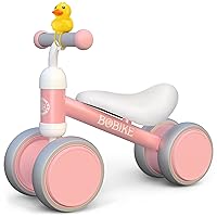 Baby Balance Bike Toys for 1 Year Old Gifts Boys Girls 10-24 Months Kids Toys Toddler Best First Birthday Gifts Children Walker Baby Walker No Pedal Infant 4 Wheels Bicycle (Pink)