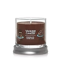 Yankee Candle Chocolate Layer Cake Scented, Signature 4.3oz Small Tumbler Single Wick Candle, Over 20 Hours of Burn Time