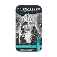 Premier Turquoise Graphite Sketching Pencils, Soft Leads, 12 Count