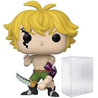 POP Anime: Seven Deadly Sins - Demon Mode Meliodas with Lostvayne (PX Previews Exclusive) Funko Vinyl Figure (Bundled with Compatible Box Protector Case), Multicolor, 3.75 inches