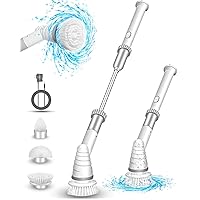 Electric Spin Scrubber, Shower Scrubber for Cleaning, Cordless Grout Power Bathroom Cleaner for Cleaning Tile, Floor, Bathtub