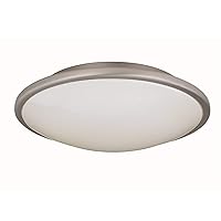 Inc Source LS-5410SS/WHT Pegeen Ceiling Flush Mount Lite with White Acrylic Shade, 13