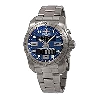 Breitling Cockpit B50 Blue Dial Titanium Quartz Men's Watch EB501019/C904TI