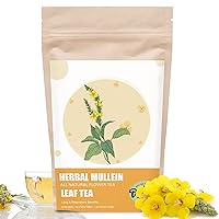 Organic Mullein Leaf Tea for Lung Cleanse & Detox - Breathe Easier Mullein Tea for Respiratory Support (20 Tea Bags) - 100% Pure Non-GMO and Gluten Free Mullien Tea
