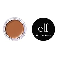 e.l.f. Putty Bronzer, Creamy & Highly Pigmented Formula, Creates a Long-Lasting Bronzed Glow, Infused with Argan Oil & Vitamin E, Golden Daze, 0.35 Oz (10g)