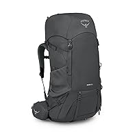 Osprey Renn 65L Women's Backpacking Backpack, Dark Charcoal/Gray Wolf, Extended Fit