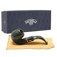 Savinelli Alligator Green 614V Briar Wood Tobacco Pipe