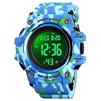 Outdoor Sport Watch Big Numbers Easy to Read Watches Waterproof Digital Watch Men Fashion Led Light Stopwatch Wrist Watch Men's Clock