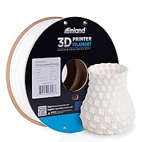 INLAND Micro Center ABS 3D Printer Filament 1.75mm, Dimensional Accuracy +/- 0.03 mm - 1kg Cardboard Spool (2.2 lbs) - Fits FDM/FFF Printers - White