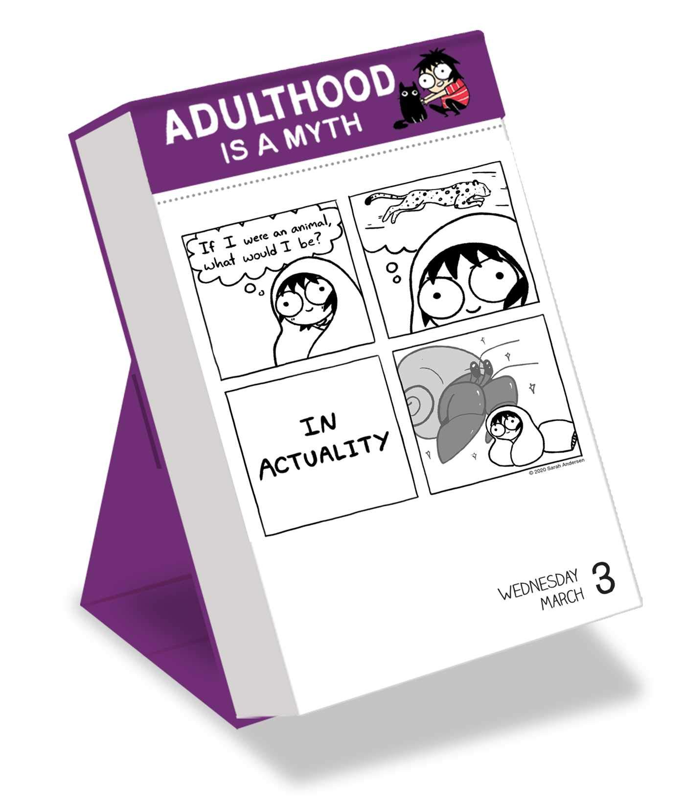 Sarah's Scribbles 2021 Deluxe Day-to-Day Calendar: Adulthood Is a Myth