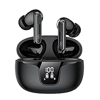 Wireless Earbuds Bluetooth 5.3 Hybrid 3X Active Noise Cancelling 48dB,in-Ear 45H Playtime 360° Sensor Deep Bass Sound Premium 4 Mics Clear Calls Earphones,IPX7 Stereo Headphones,for Sports/Work/Gaming