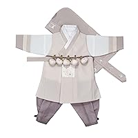 Beige Boy Baby Hanbok Korea Traditional Clothing 100th days 1st Birthday Party Celebration 100th days to 10 Ages NA153B