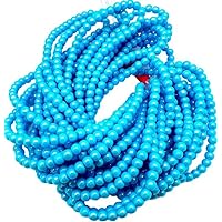 16 Inch Aqua Chalcedony Quartz Approx Beads Size 4mm Shape Round Cut Smooth Making, Beading & Craft Supplies lot of 5 Strands Chik-STRD- 92569