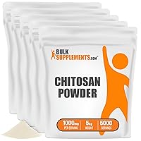 BulkSupplements.com Chitosan Powder - Fiber Supplement - Chitosan 1000mg - Chitosan Supplements for Kidney - from Shellfish - 1000mg per Serving, 5000 Servings (5 Kilograms - 11 lbs)