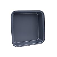 Nonstick Square Cake Pans Bakeware, 9-Inch Heavy Duty Carbon Steel Premium Baking Pan, Gray