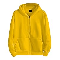 Workout Hoodies For Men Plain Basic Hoodie Full Zip Fleece Sweatshirt Casual Hooded Outerwear Jacket With Pocket