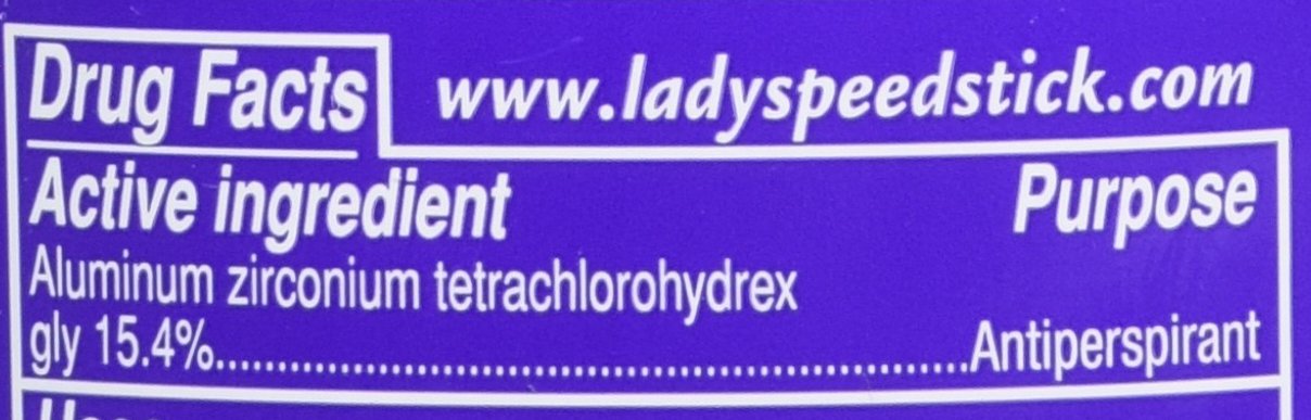 Lady Speed Stick Invisible Dry Antiperspirant & Deodorant, Powder Fresh, 2.3 oz, Purple