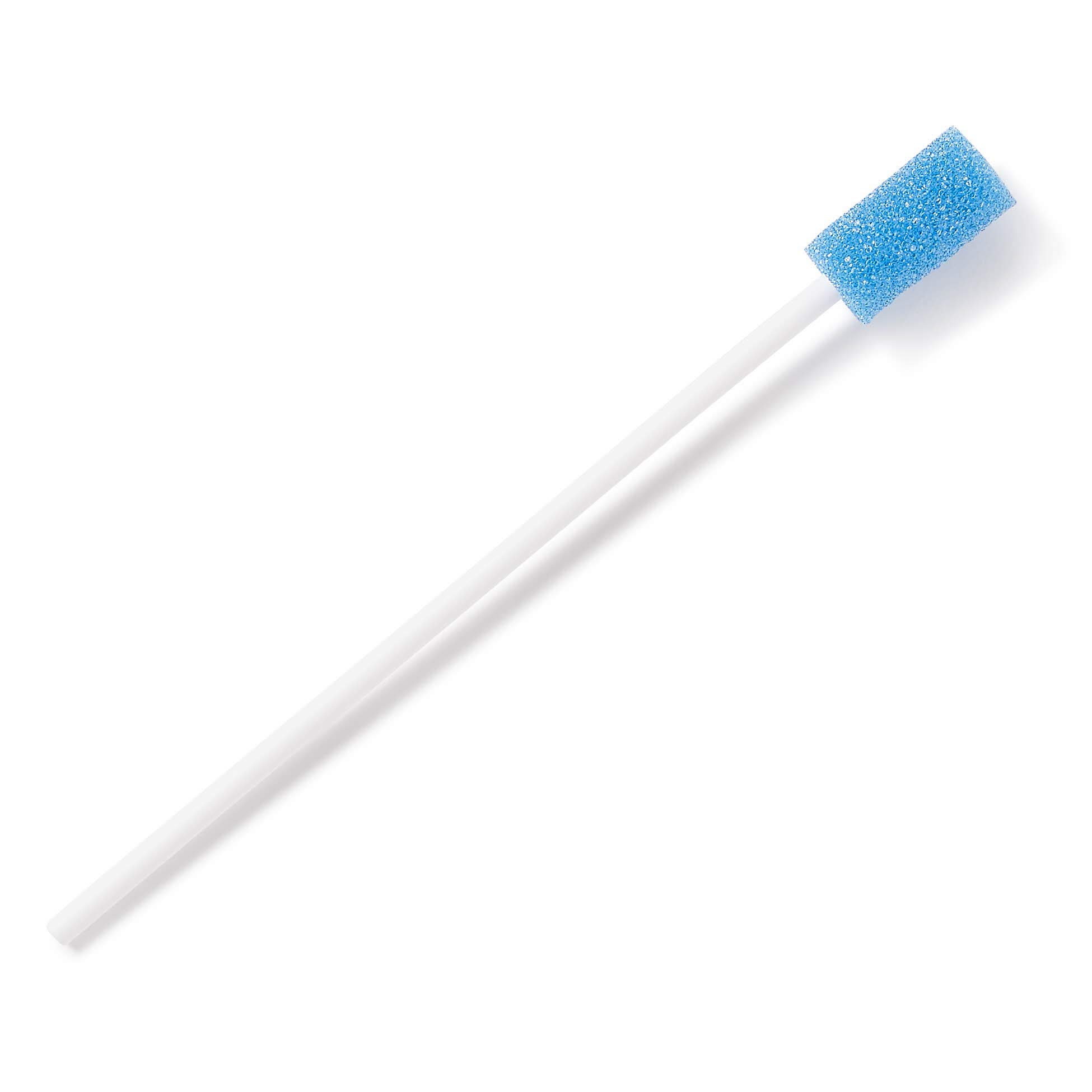 Medline Dentips Disposable Oral Swabsticks, Adult Untreated, Blue, 500 Count