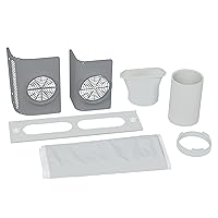 GE Dual Hose Kit for Portable Air Conditioner, Convert Single Hose Portable AC Unit to Dual Hose for Faster Cooling, Easy Install, Compatible With Select GE Models, RAP02, Grey
