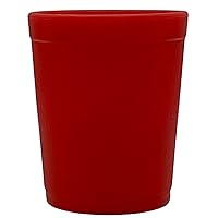 Brand Silicone Flex Tumbler Cups, 12 Oz., Unbreakable and Stain Resistant Glasses, Orange, (Case of 48)
